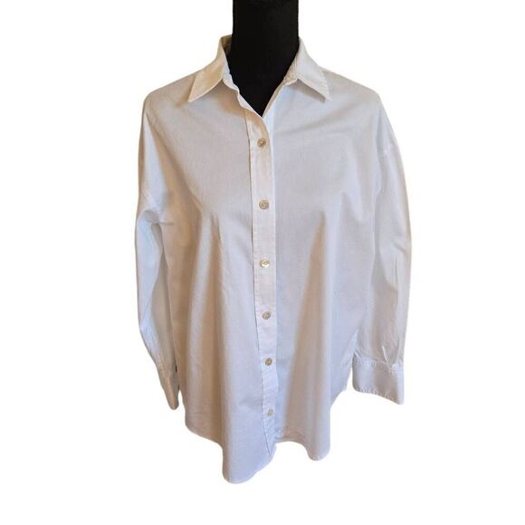 Lilly Pulitzer Womens Collared Long Sleeve Button Front Shirt White Size XS - Picture 1 of 12